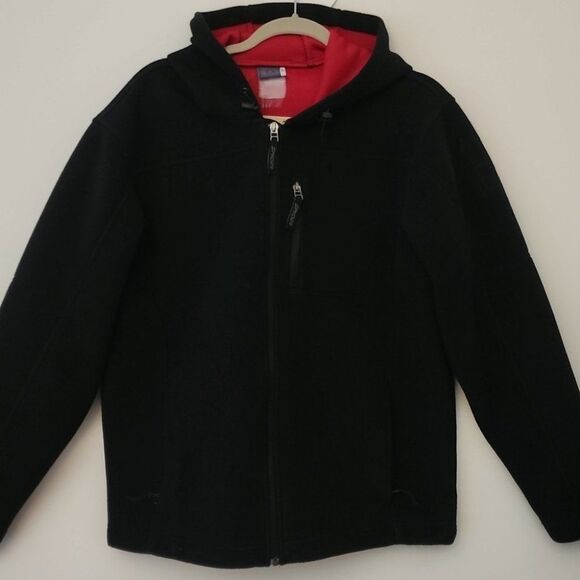 Spyder Black Thick Fleece Hooded Zipped Jacket M - Picture 1 of 10